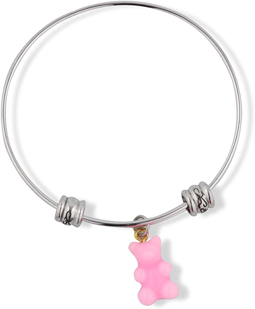 Gummy Bears Bracelet Bangle Jewelry Jewlry Gifts Gummi Gummy Candy Themed Charm Accessories Stuff Gift for Kids Men Women Boys Girls Teacher Student