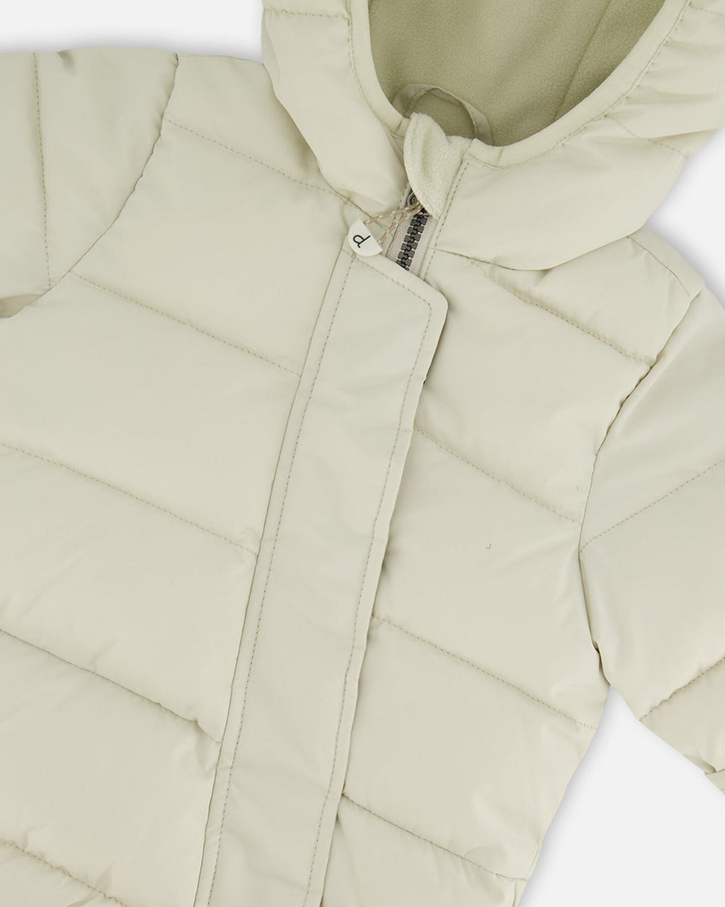 One-Piece Baby Cloud Compressible Snowsuit Designed For Car Seat Off-White