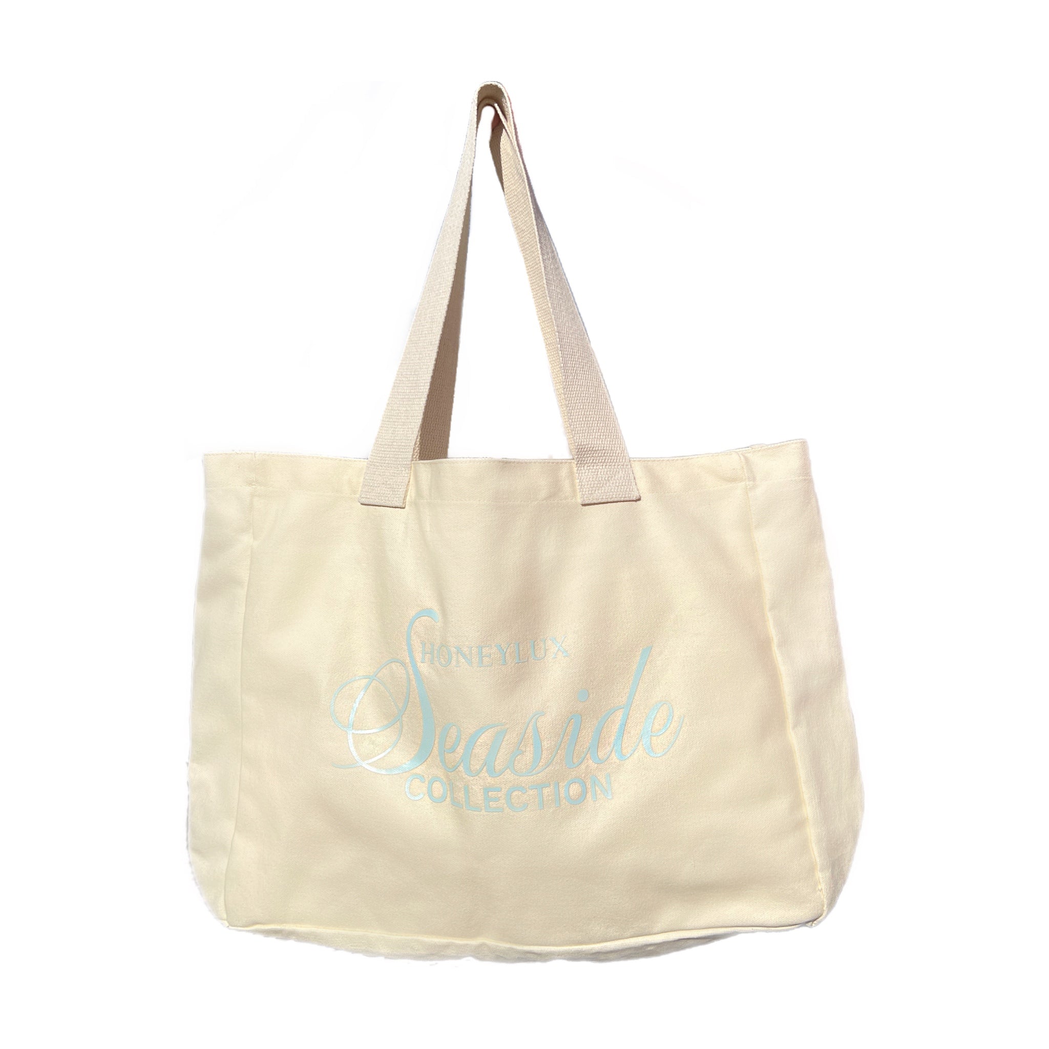 Organic Cotton Oversized Tote - Light Blue